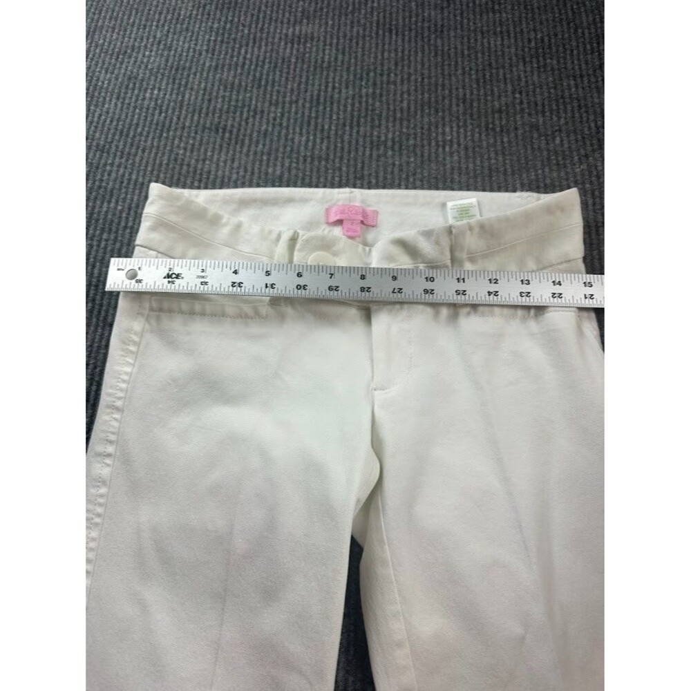 Pre-Owned Lilly Pulitzer White Size 2 Dress Pants Cropped - Picture 3 of 6